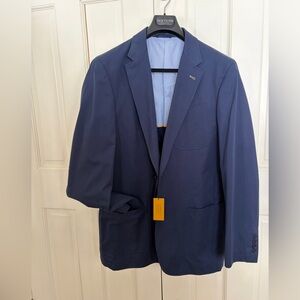 Robert Talbott NWT Men's Cotton Navy Blazer